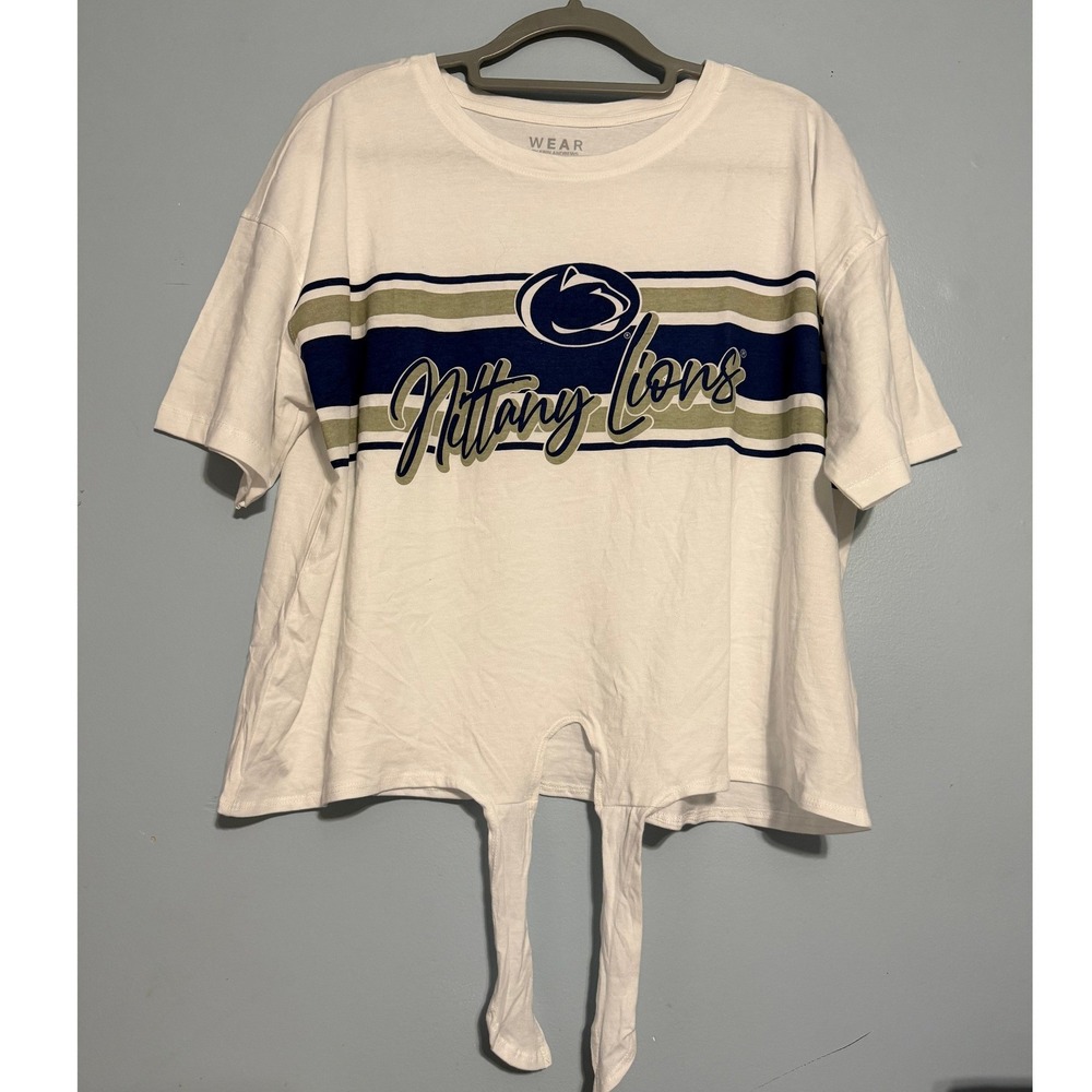WEAR by Erin Andrews XXL Penn State Nittany Lions Tie Front Graphic Tee 2594